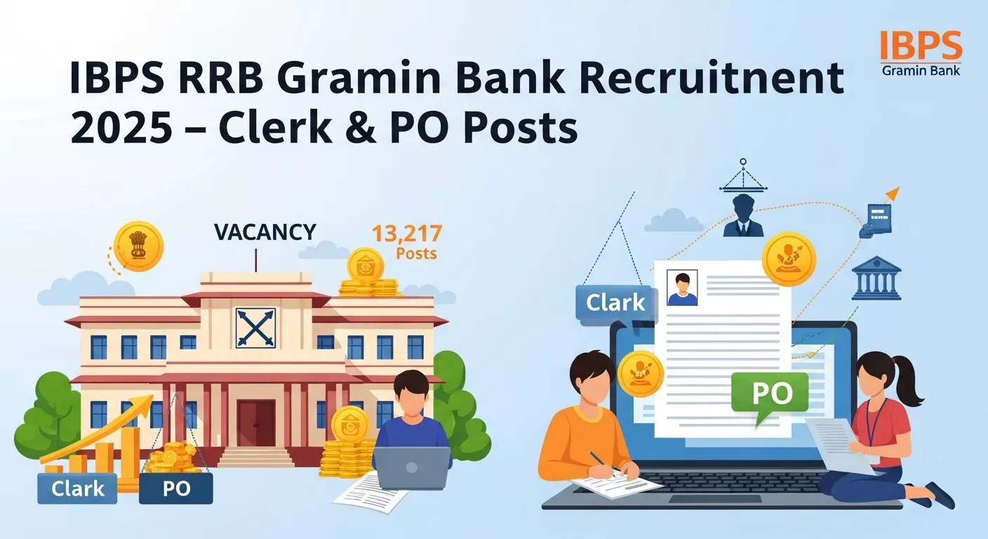 IBPS RRB Gramin Bank Recruitment 2025 Apply Online for Clerk & PO Posts