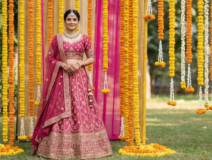 Category 7 Highlight: Stunning Indian Bridal Look for Women generated via Gemini AI Prompt.