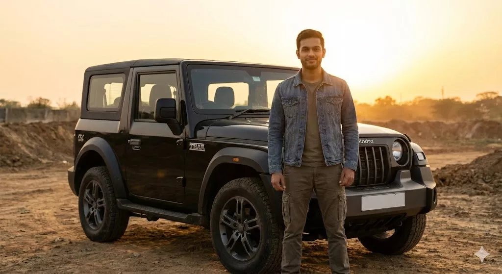 Lifestyle Transformation: Using a Gemini AI Prompt for the Viral "Mahindra Thar" Look.
