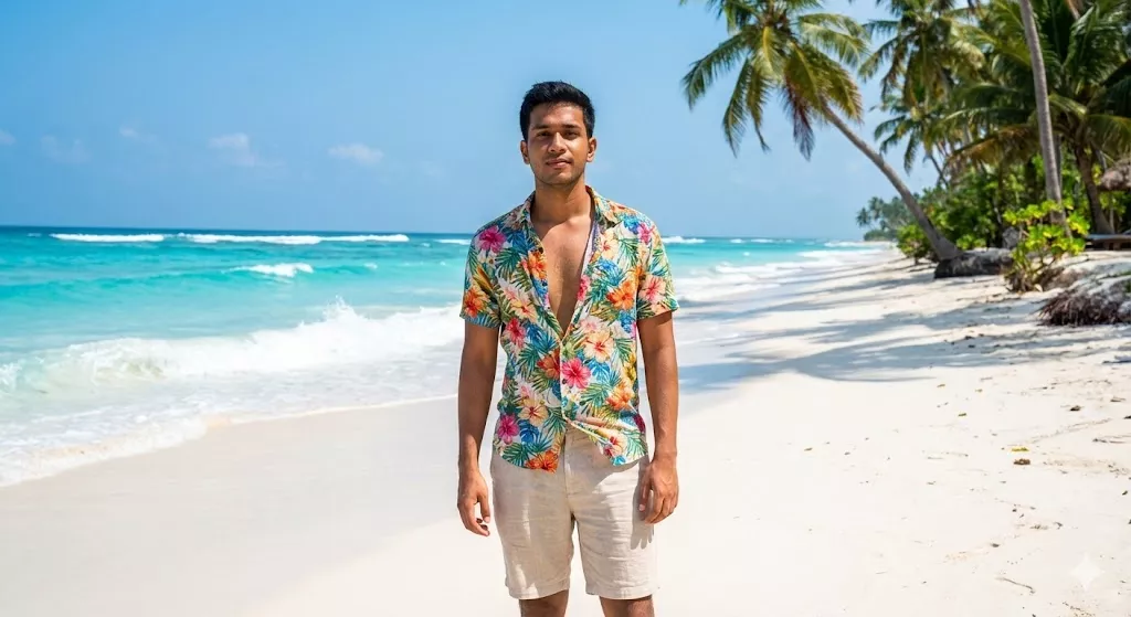 Relaxed "Beachside Cool" Goa Vacation Vibe via Gemini AI Prompts.